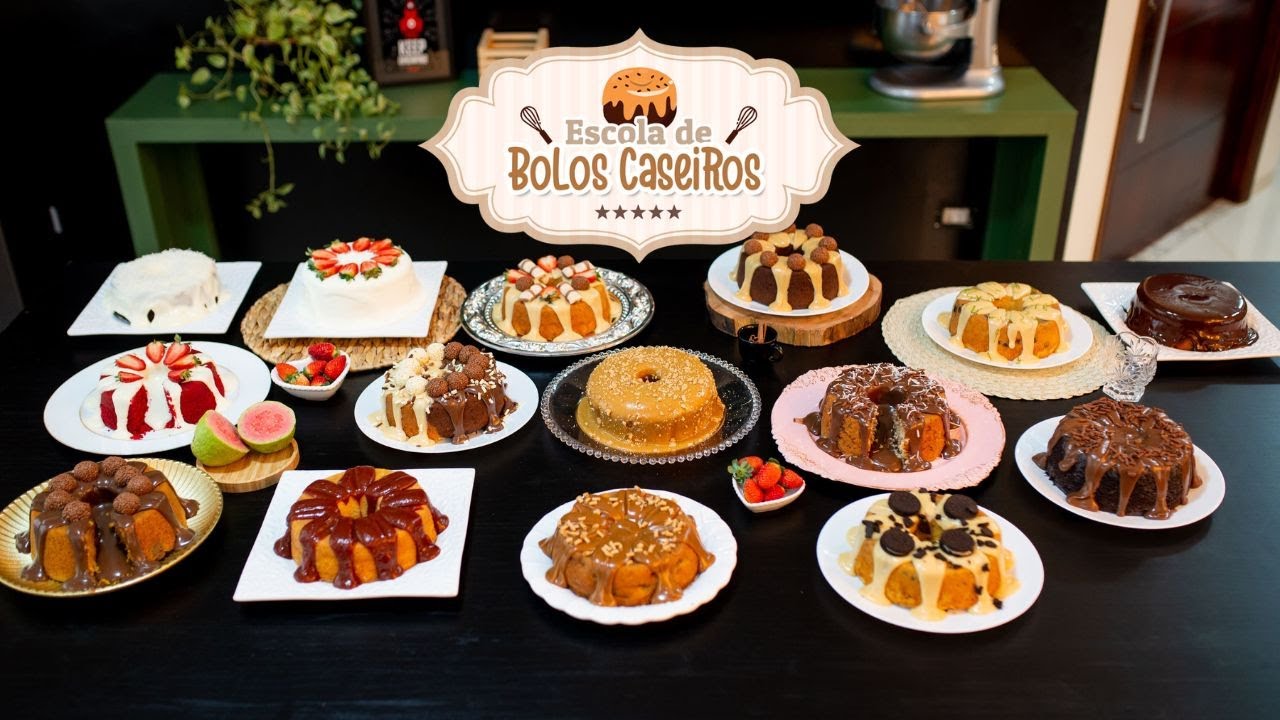 Capa do Bolos Caseiros — Curso online
