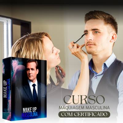 Capa do Curso Make Up Masculina — Curso online