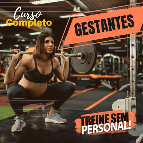 Capa do Treine Sem Personal —Gestantes — Curso online